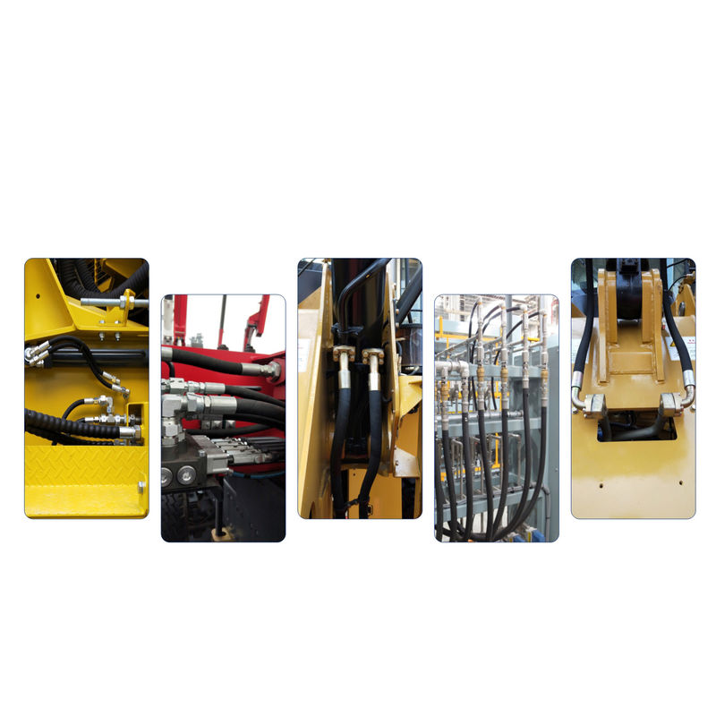 SAE 100 R15 خرطوم هيدروليكي ، 1/4 بوصة امتصاص سلك الفولاذ الخيوط الهيدروليكية خرطوم الأنابيب