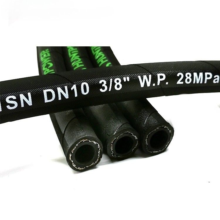 ضغط مرتفع 3/8 1sn الخيوط الهيدروليكية أنابيب SAE 100r1 En853 الضغط زيت الوقود الصناعي أنابيب أنابيب هيدروليكية